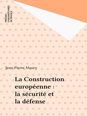 cover image of La Construction européenne